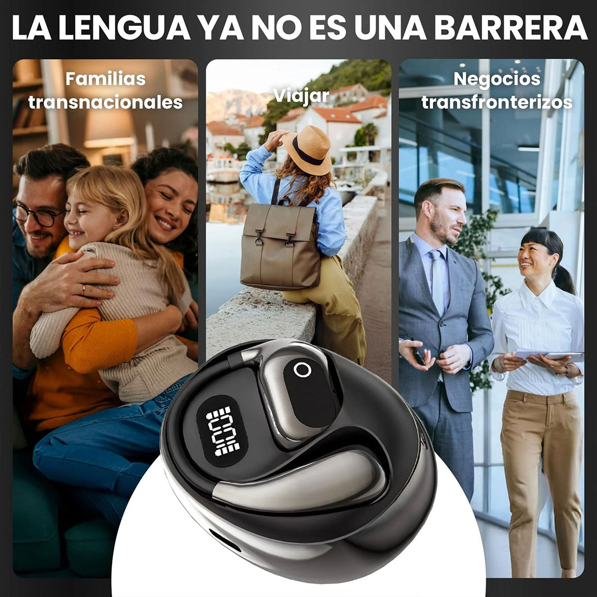 Auriculares multitraductores inalámbricos ALPHA MOBILE.