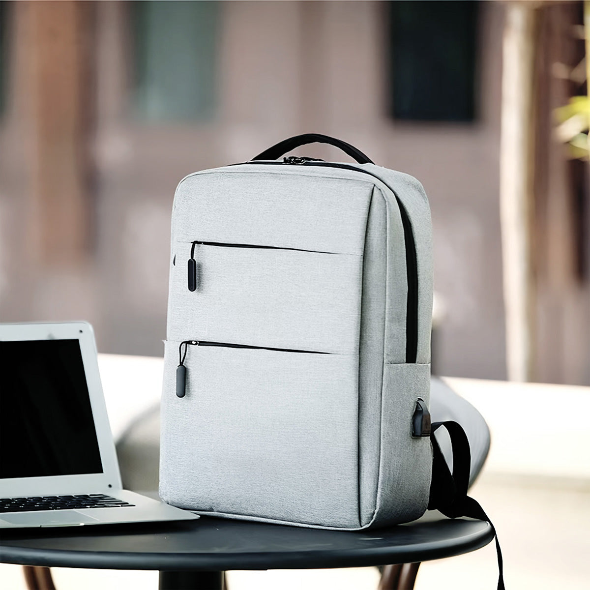 Mochila unisex impermeable para lap top PERFECT SPACE | Set de 2 piezas.