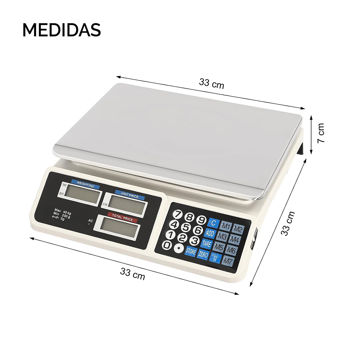 Báscula comercial digital LO NECESITO | Recargable.