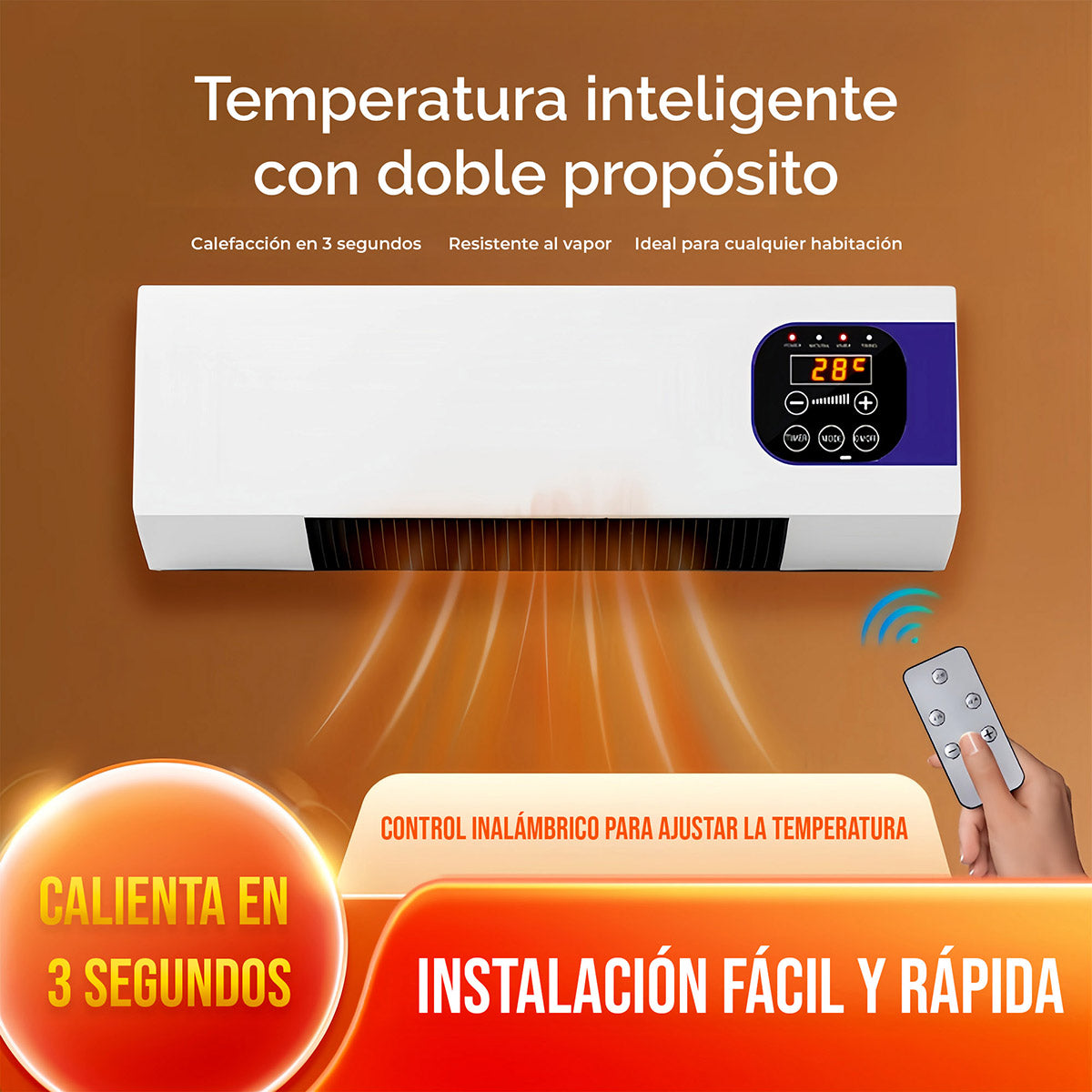 Calentador eléctrico LO NECESITO. | Hasta 40°C.