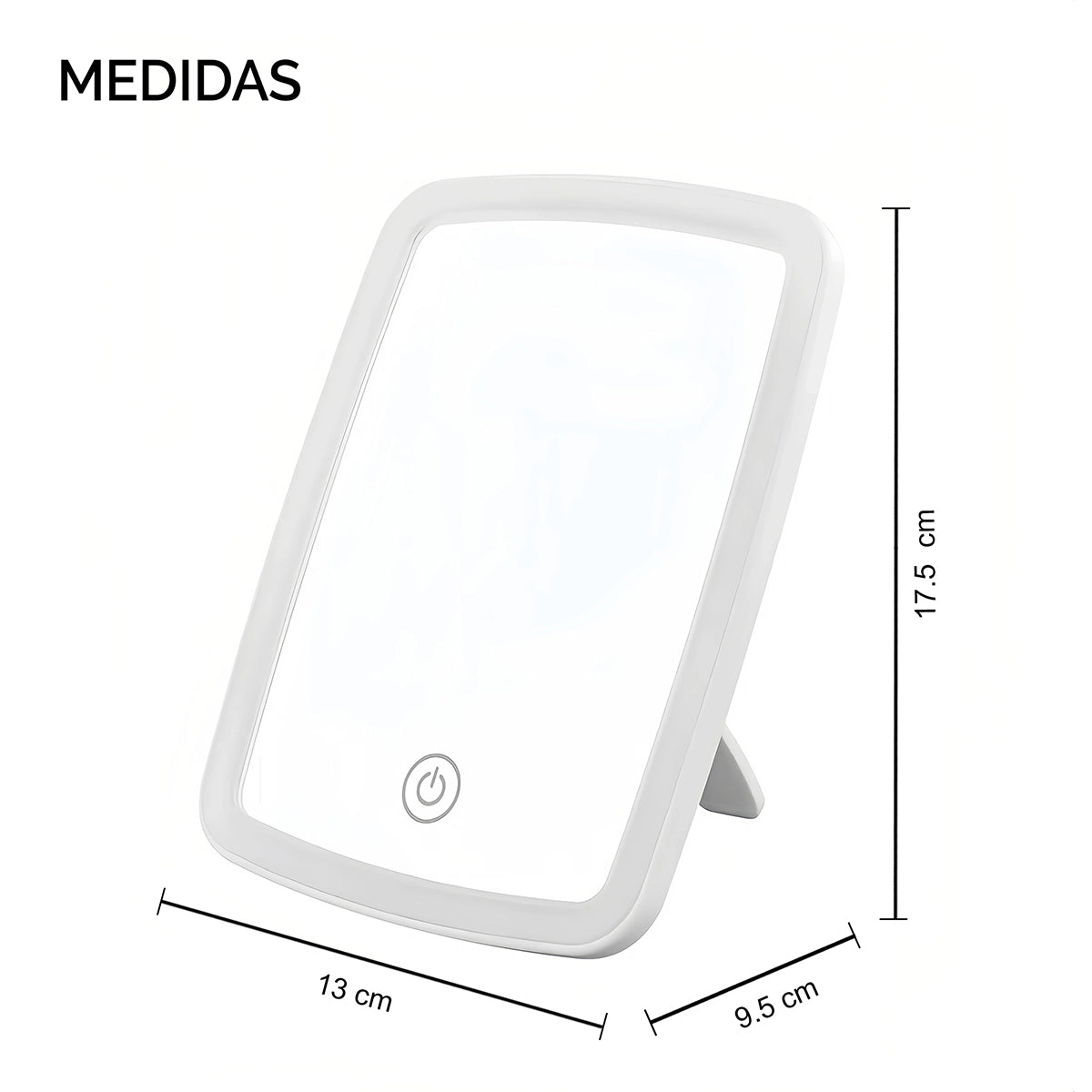 Espejo recardable con luz led LO NECESITO | Set de 2 piezas.