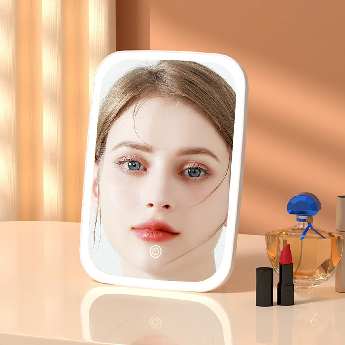 Espejo recardable con luz led LO NECESITO | Set de 2 piezas.