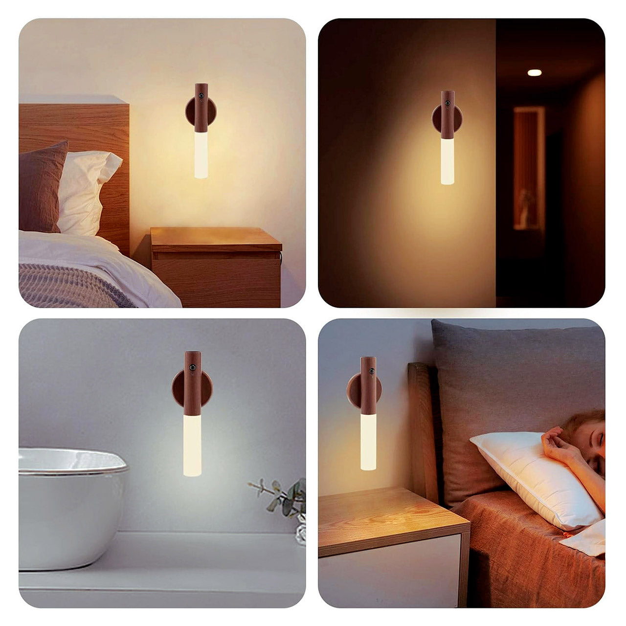 Luz nocturna led con sensor de movimiento LO NECESITO | Set de 3 piezas.