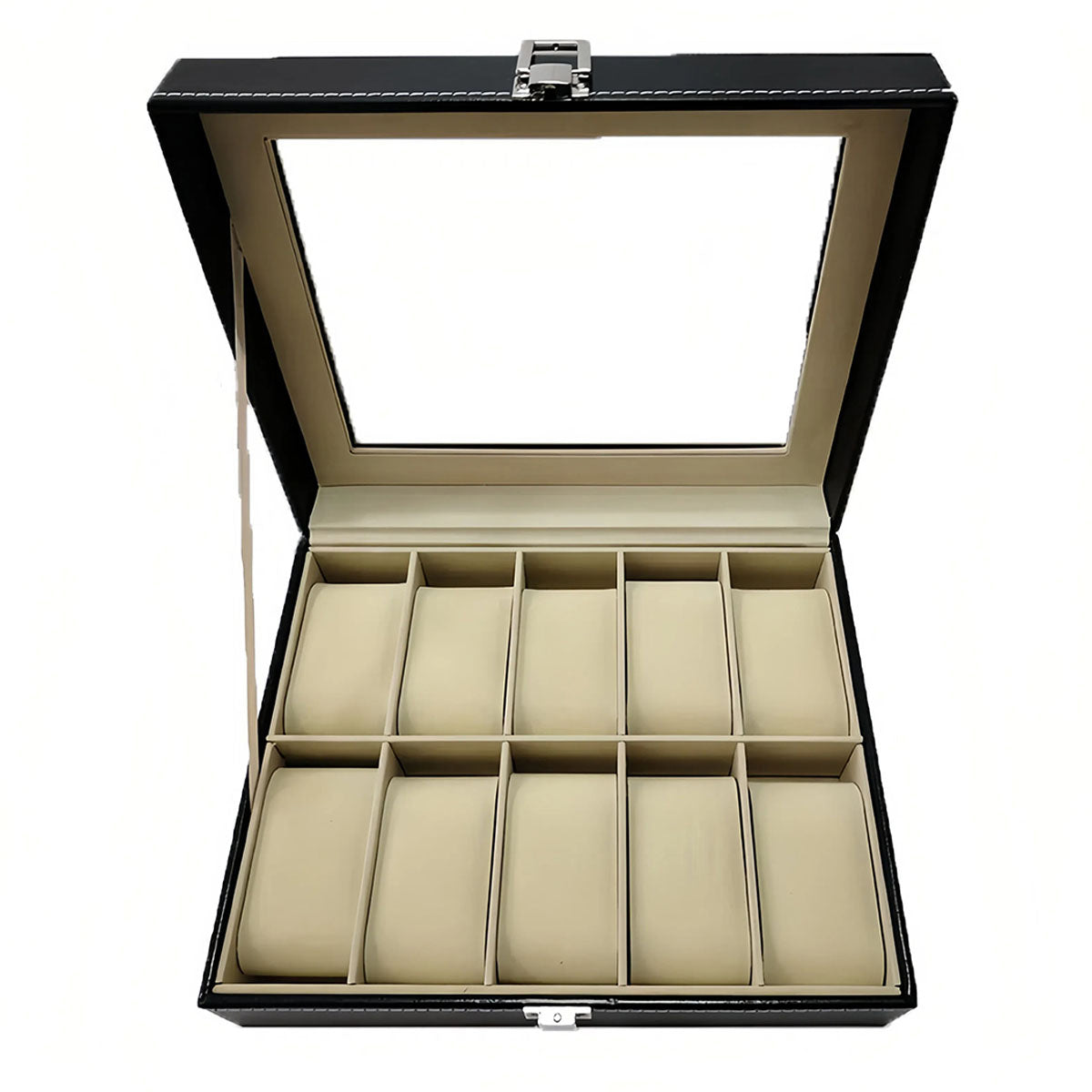 Estuche organizador de relojes | 10 compartimentos.