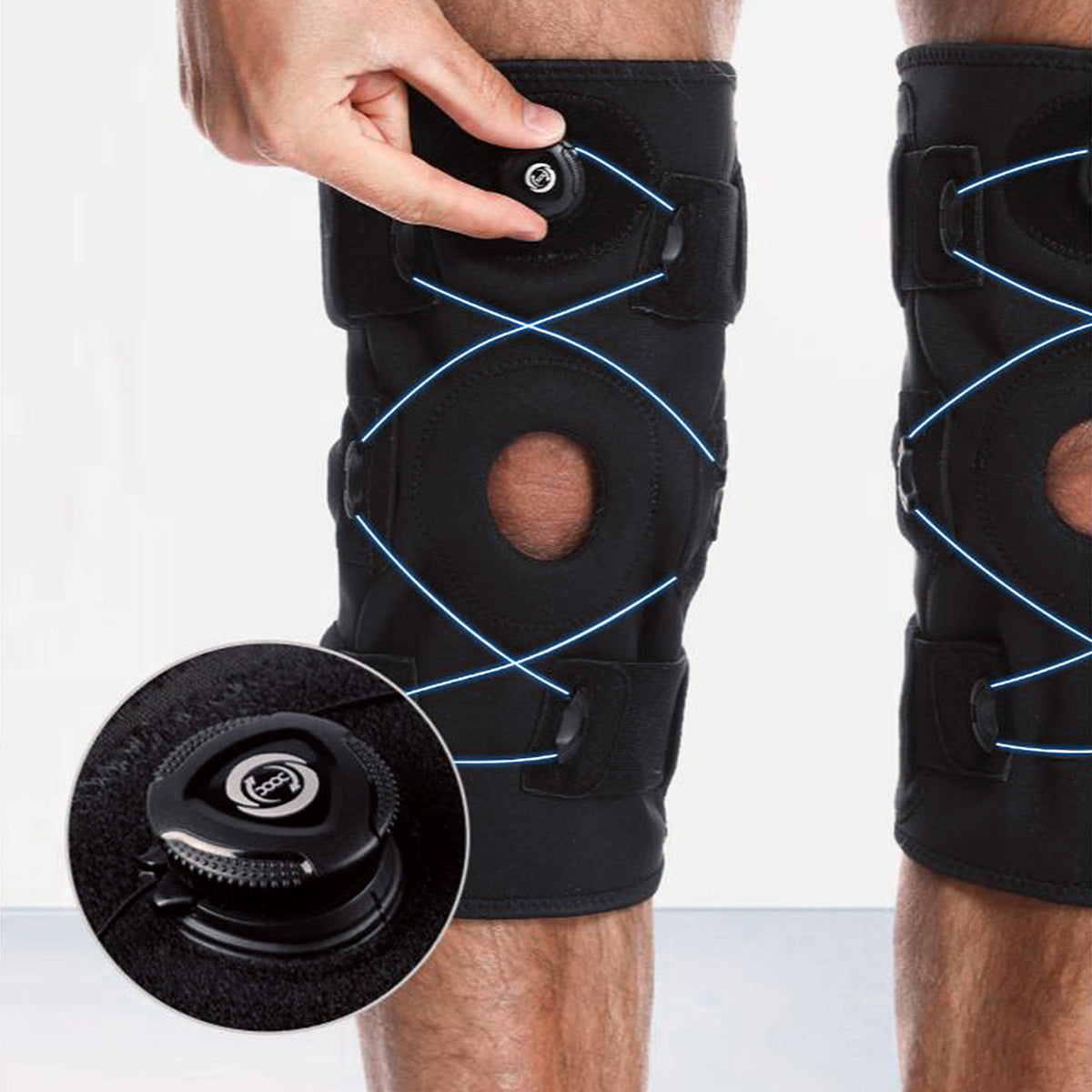 Rodillera deportiva HELSE | Compresión ajustable.