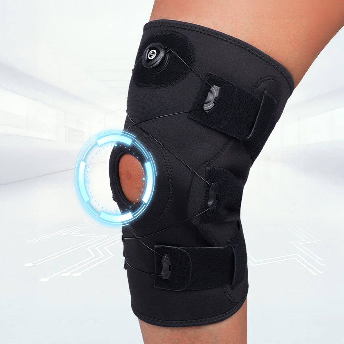 Rodillera deportiva HELSE | Compresión ajustable.