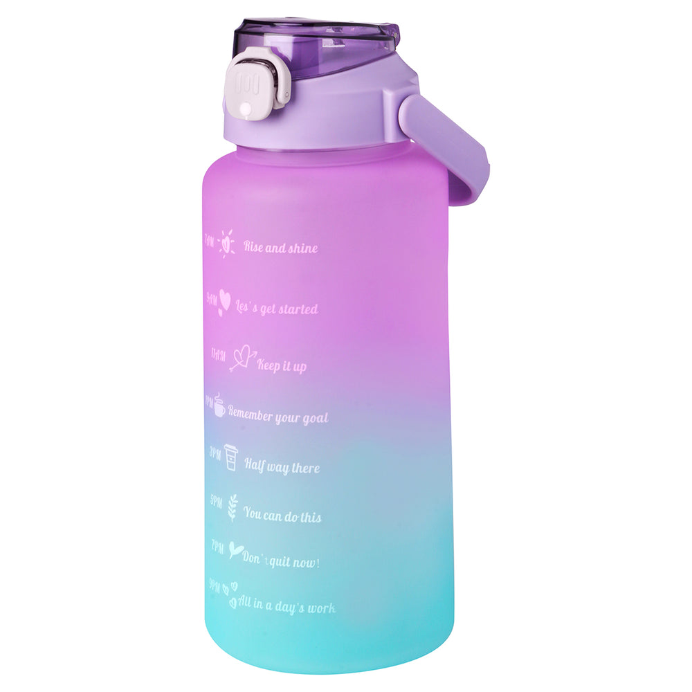 Botella de agua motivacional capacidad 2 litros