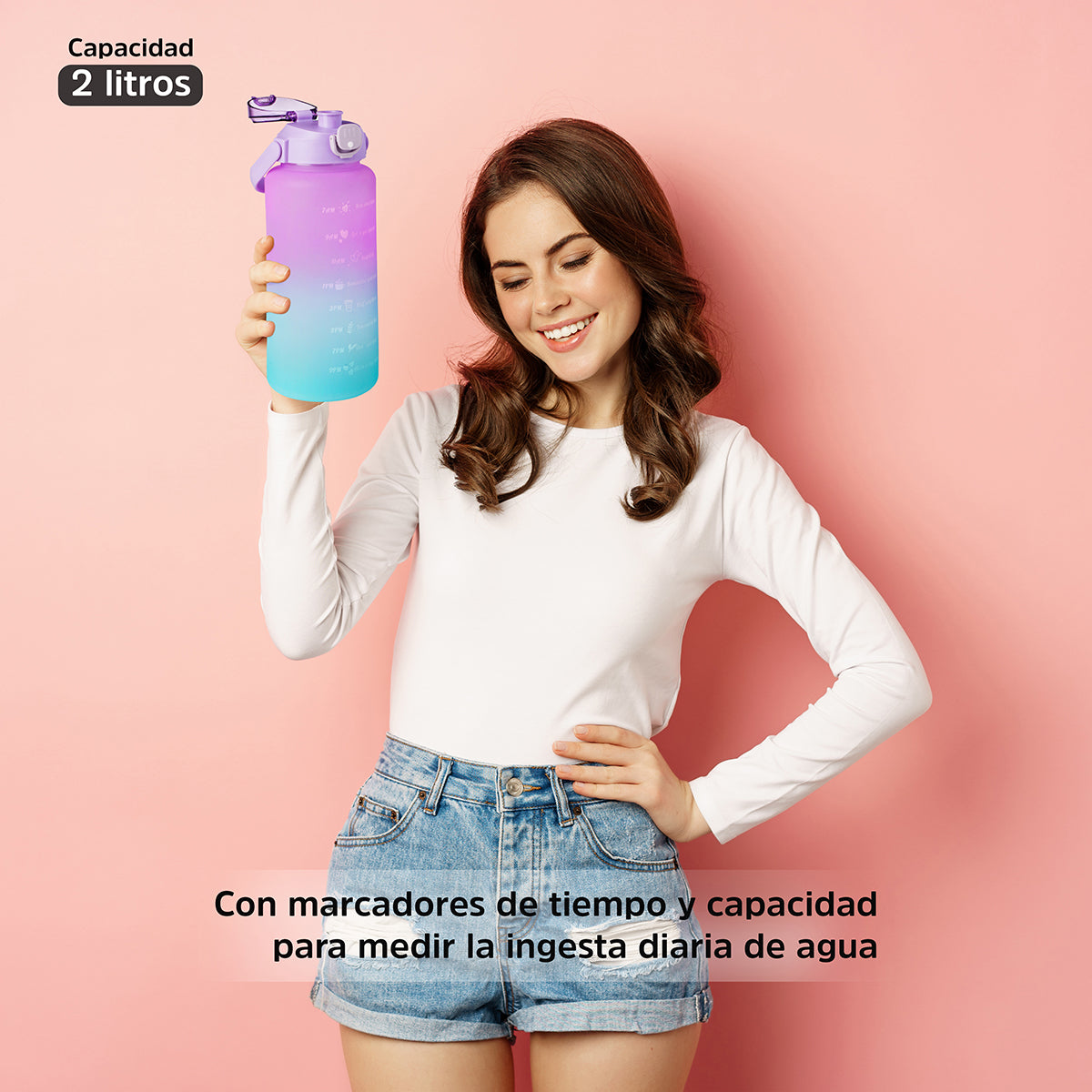 Botella motivacional | 2 L.