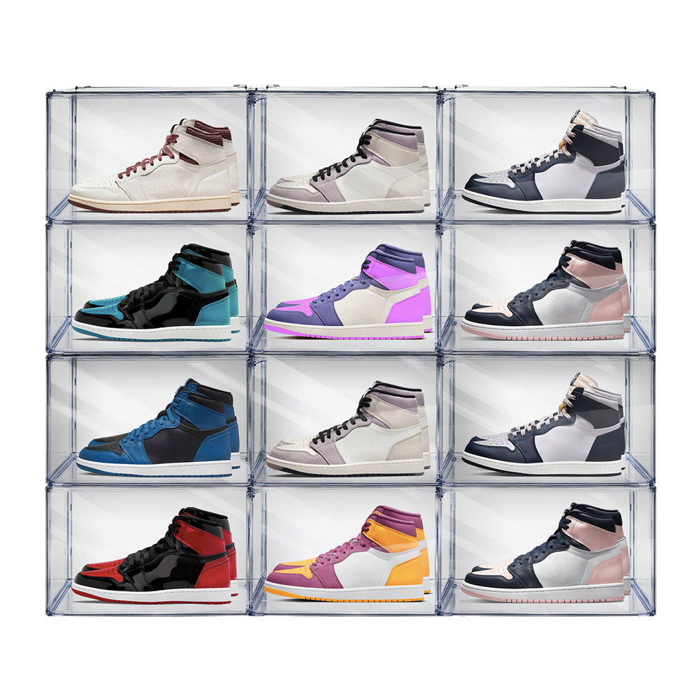 Sneakers Box Premium Zapatera Payton Set 12 piezas | Protege y exhibe tus zapatos con estilo