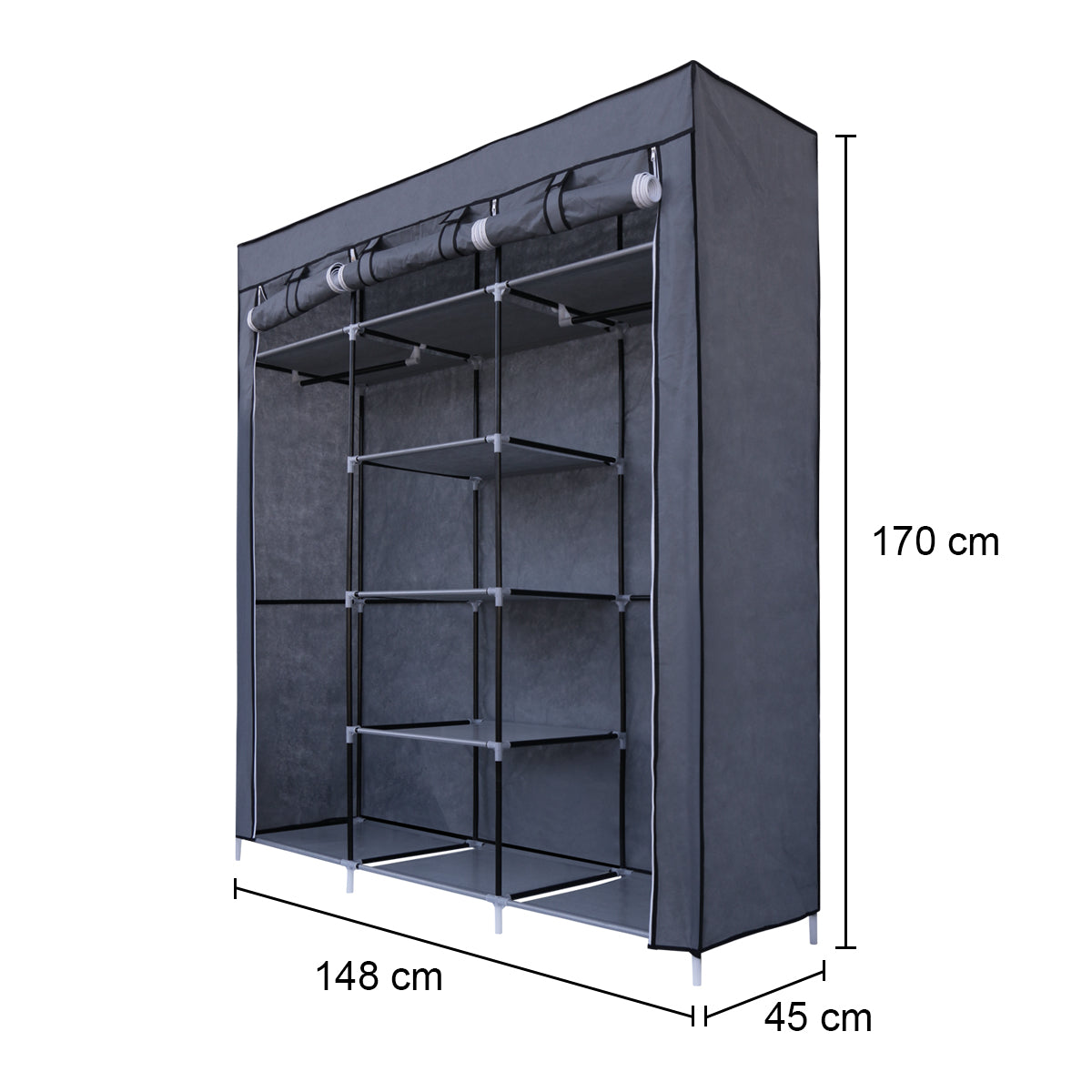 Armario Ropero Organizador Closet de Tela 75x45x160cm I Oechsle - Oechsle