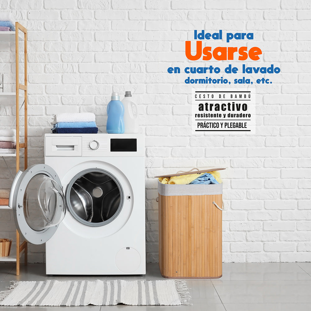 
                  
                    Cesto plegable ecofriendly de bambú.
                  
                