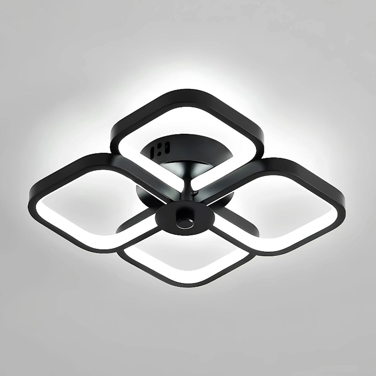 LÁMPARA DECORATIVA LED (cuadros) NEGRA CON CAMBIO DE LUZ