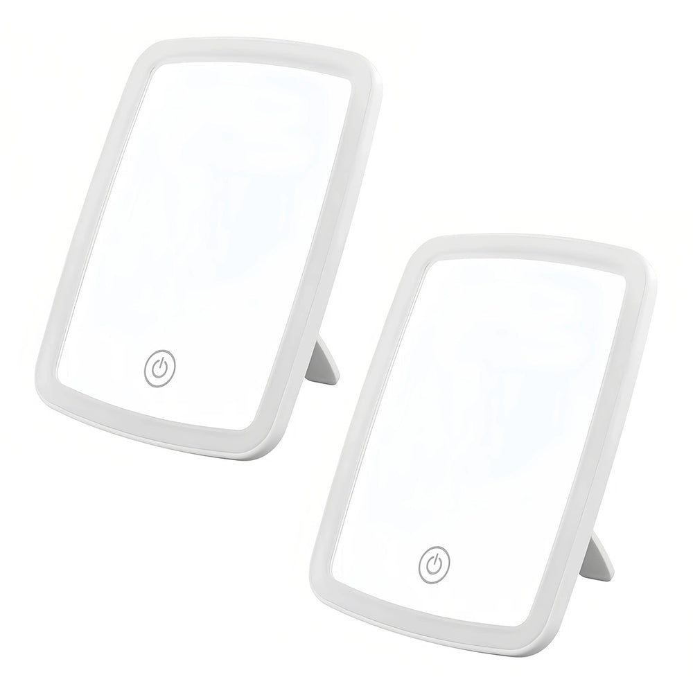 Espejo recardable con luz led LO NECESITO | Set de 2 piezas.