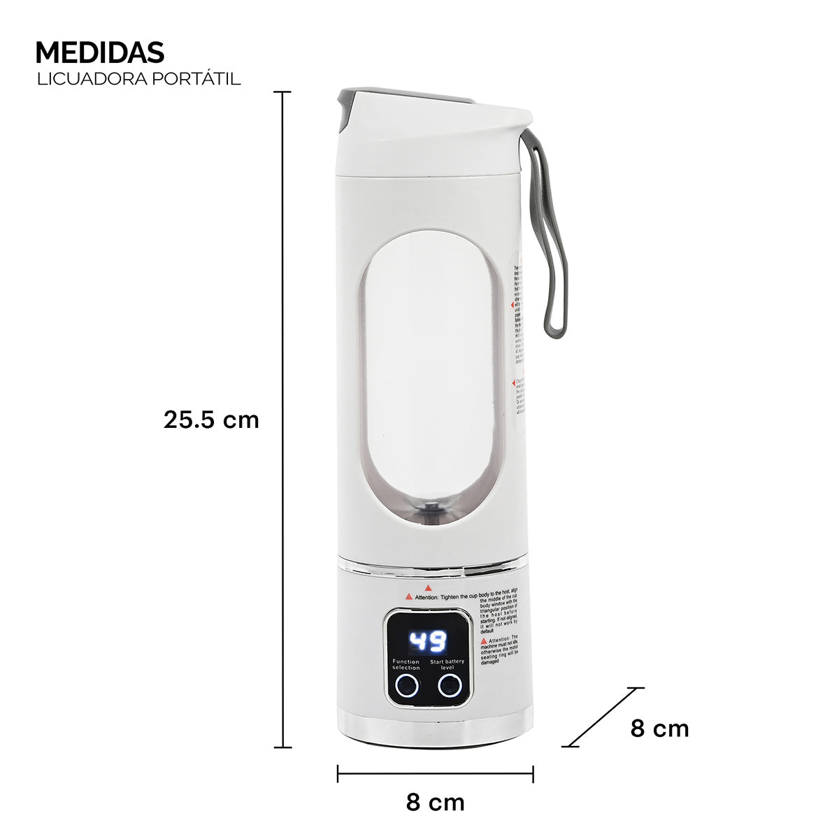 Licuadora portátil inalámbrica DEUS KITCHEN | 450 ml.
