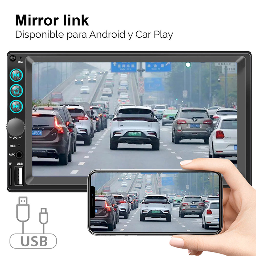 
                  
                    Reproductor táctil para auto ALPHA MOBILE | Dimensión de 7".
                  
                