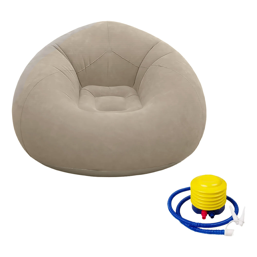 
                  
                    Sillón puff inflable LO NECESITO | Bomba de pedal.
                  
                