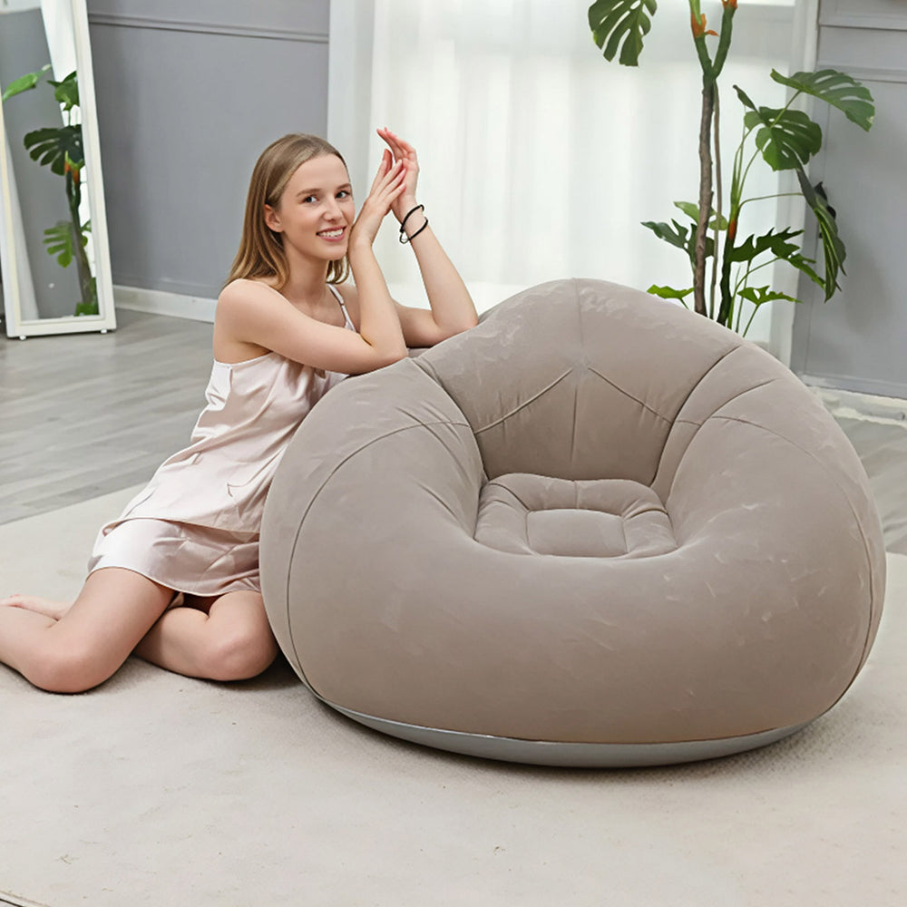 
                  
                    Sillón puff inflable LO NECESITO | Bomba de pedal.
                  
                