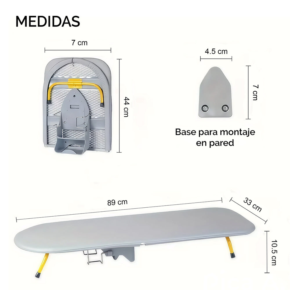 Tabla plegable de planchar LO NECESITO | Con soporte para plancha.