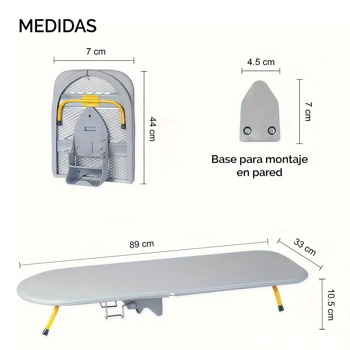 Tabla plegable de planchar LO NECESITO | Con soporte para plancha.