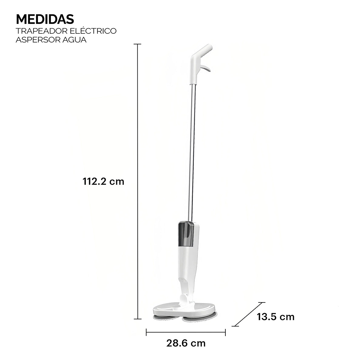 Trapeador eléctrico con aspersor LO NECESITO | 4 mops.