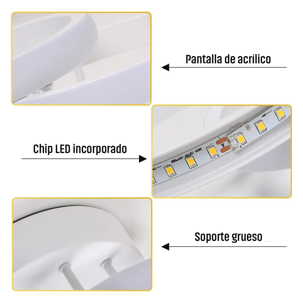 
                  
                    LÁMPARA DECORATIVA LED (Semi Haros) BLANCA CON CAMBIO DE LUZ
                  
                