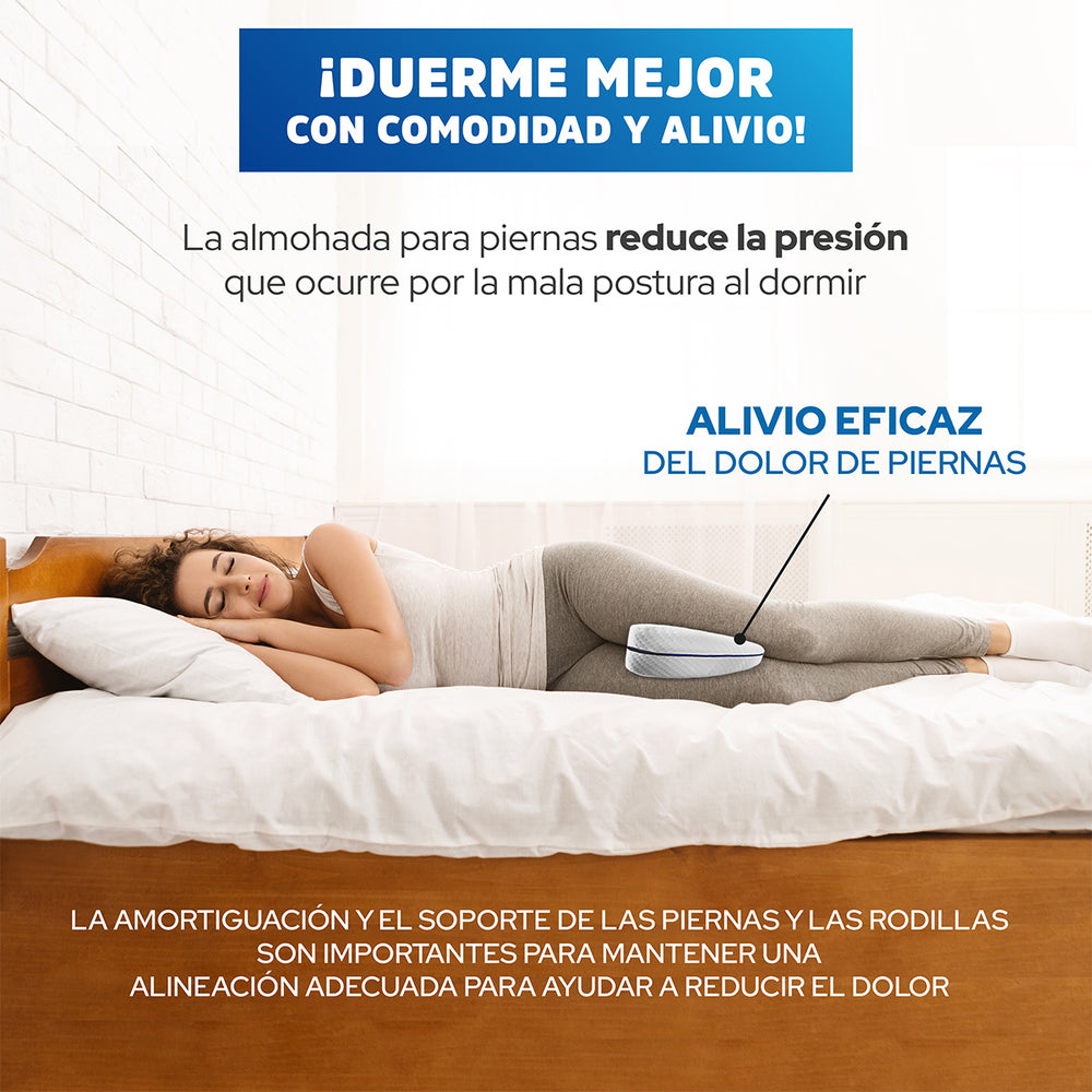 
                  
                    Almohada ortopédica memory foam | Para piernas.
                  
                