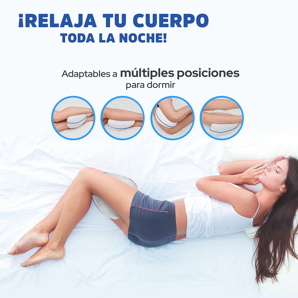 
                  
                    Almohada ortopédica memory foam | Para piernas.
                  
                