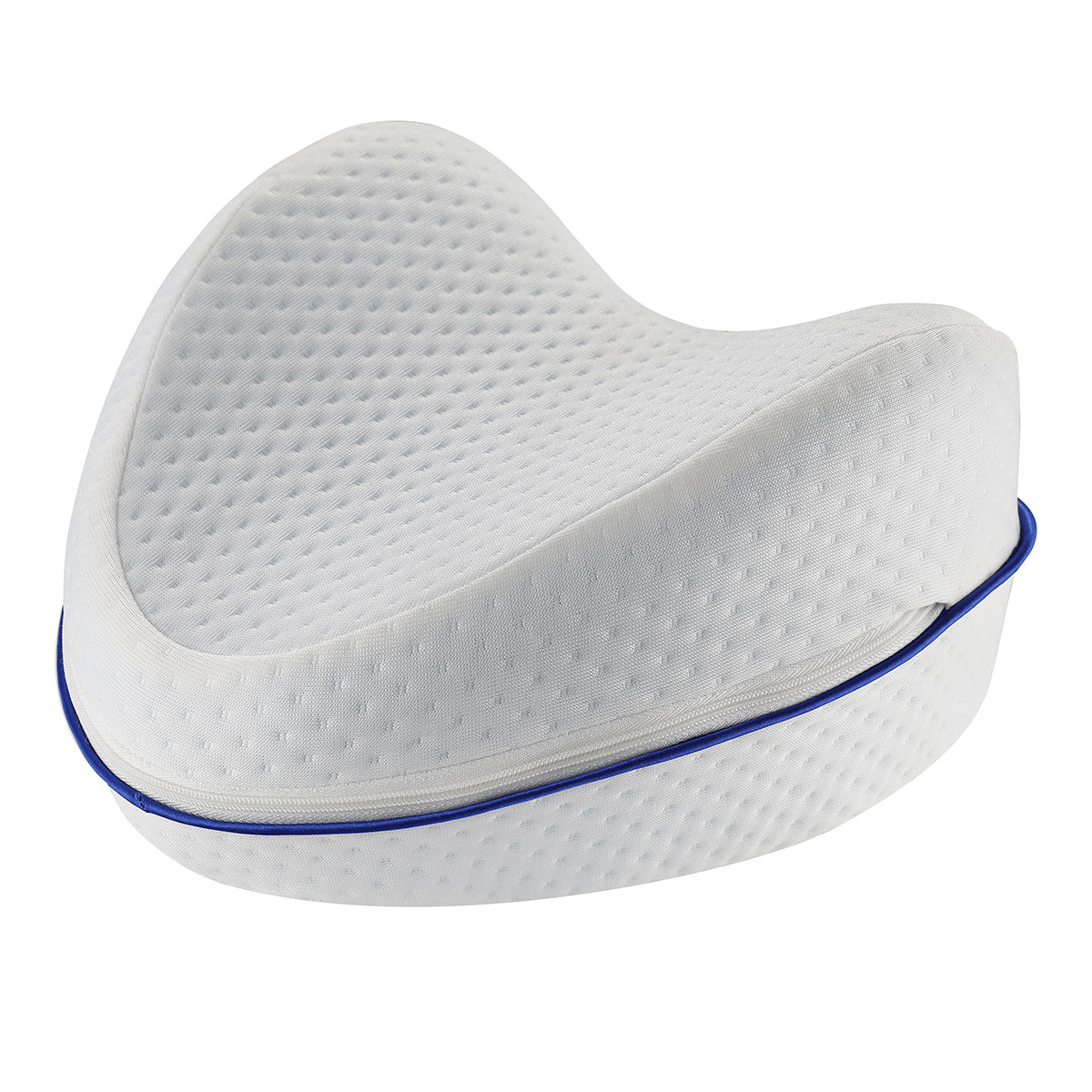 Almohada ortopedica para piernas blanca de Memory Foam con diseño ergonomico