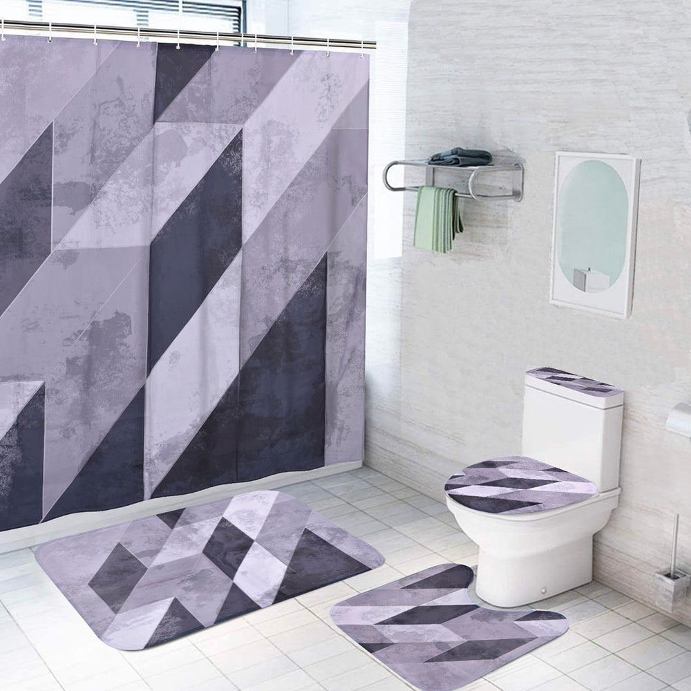 
                      
                        Juego de alfombras de baño y cortina decorativa para regadera Set 4 piezas
                      
                    