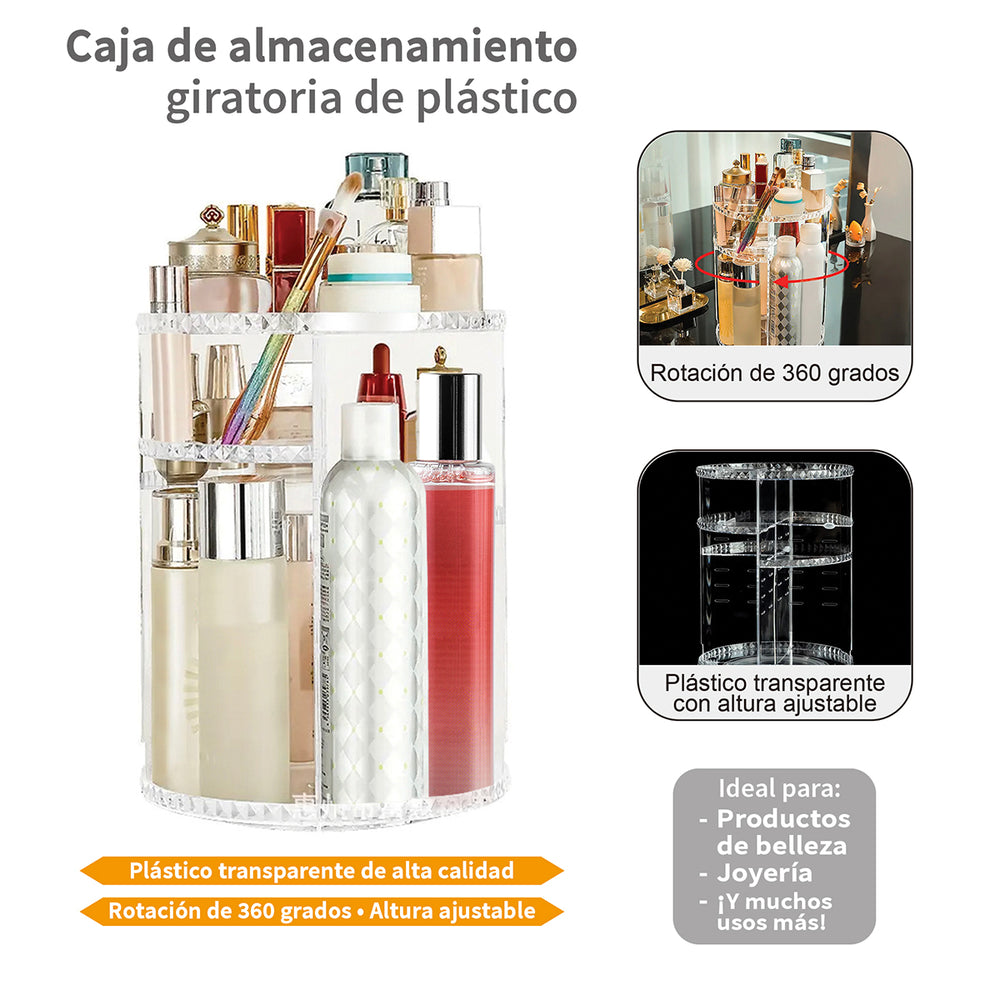 
                  
                    Organizador giratorio 360° | Maquillaje y accesorios.
                  
                