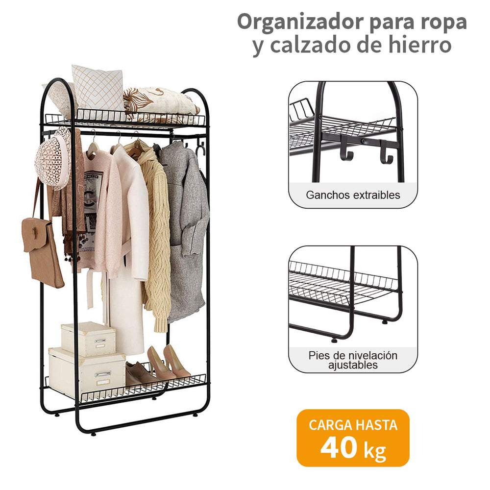 
                  
                    Perchero organizador para ropa y calzado.
                  
                