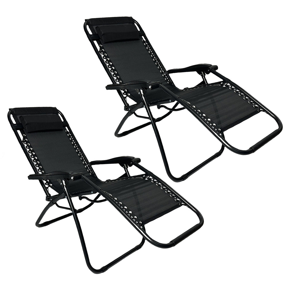 Silla Camastro plegable Set de 2 sillas de descanso para jardín