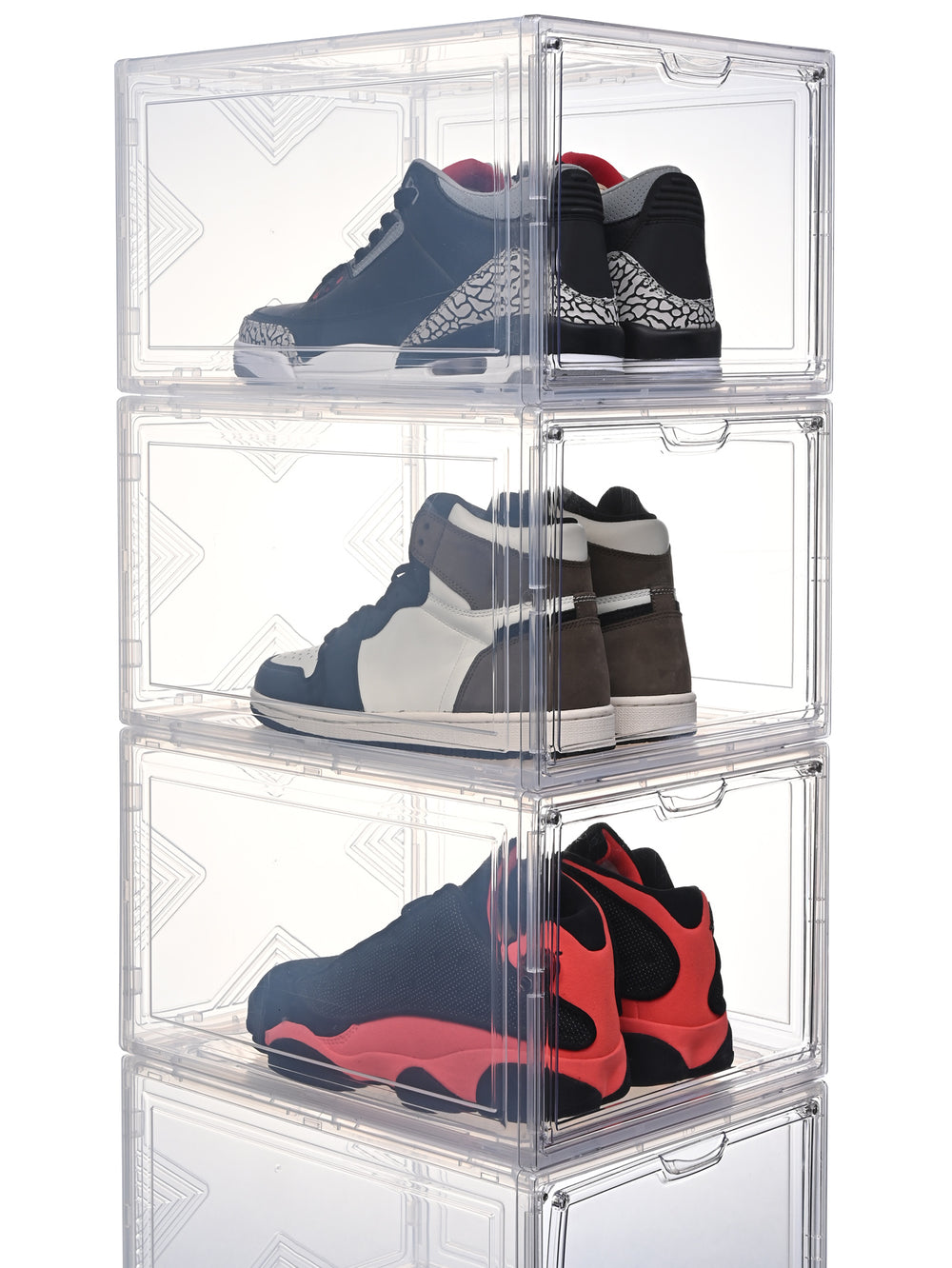 Sneakers Box Zapatera Apilable de acrílico Transparente Taylor AGBOX