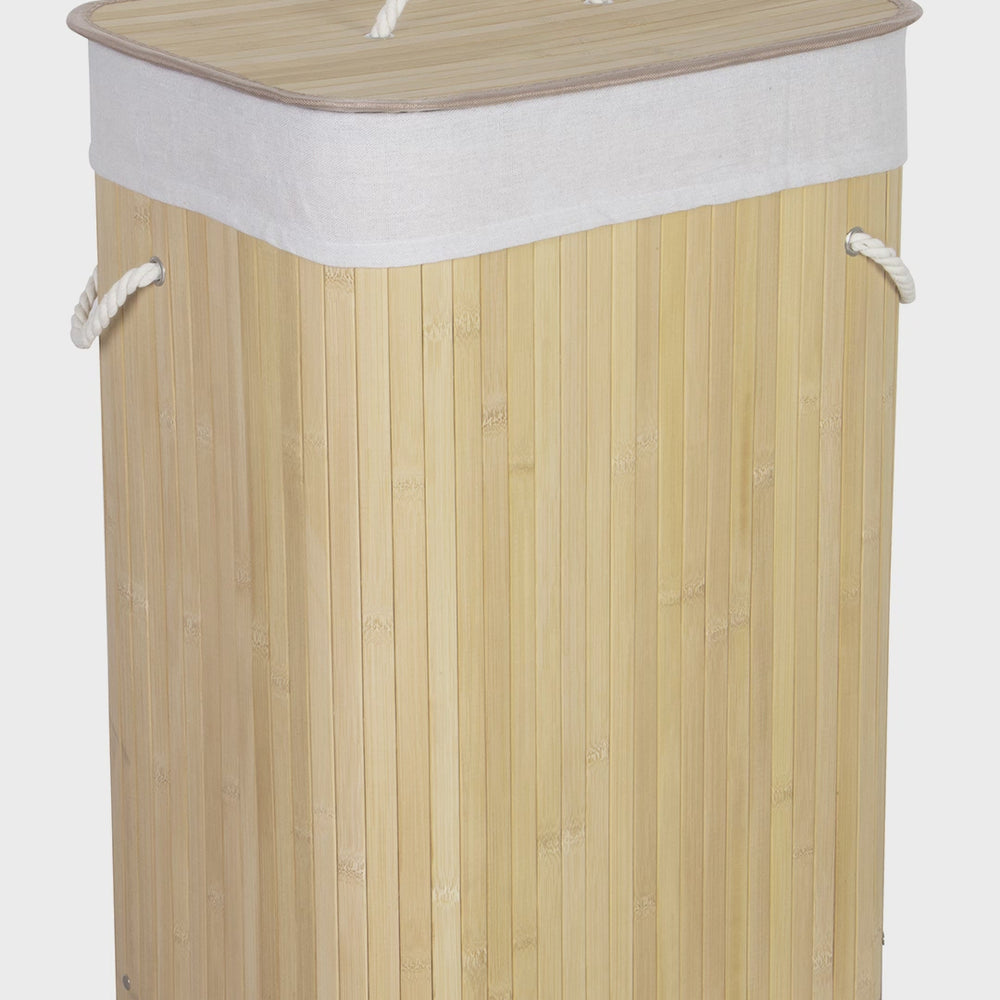 Cesto plegable ecofriendly de bambú.