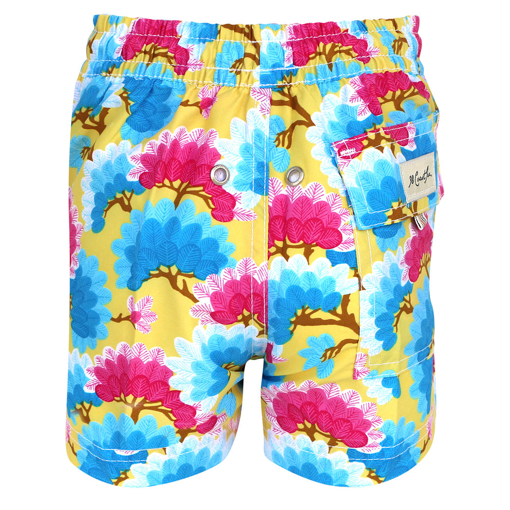 Traje De Baño Short Premium Para Niño Amarillo