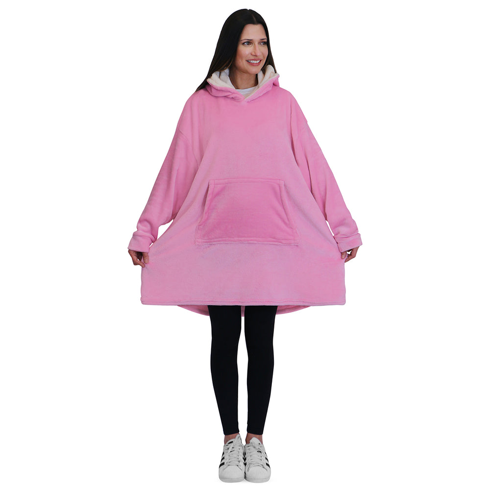 Sudadera cobija gigante ROSA CLARO