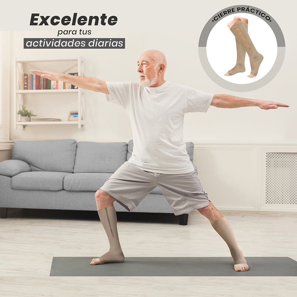 
                  
                    Medias de compresión con cierre 4 pares  (calcetín tipo Zip Sox)
                  
                